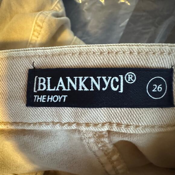 Blank NYC The Hoyt Beige High-Rise Mini Flare Cargo Pants NWT Size 26 - Picture 9 of 9